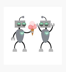 Love Bots Photographic Print