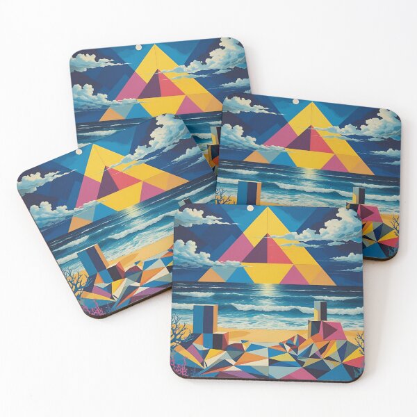 Item preview, Geometric Ocean Triforce designed and sold by N-Joy-Art.