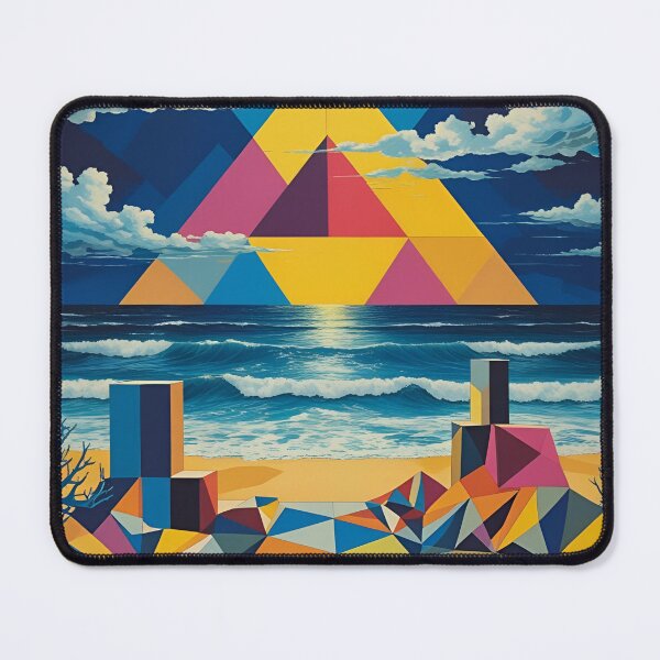 Item preview, Geometric Ocean Triforce designed and sold by N-Joy-Art.