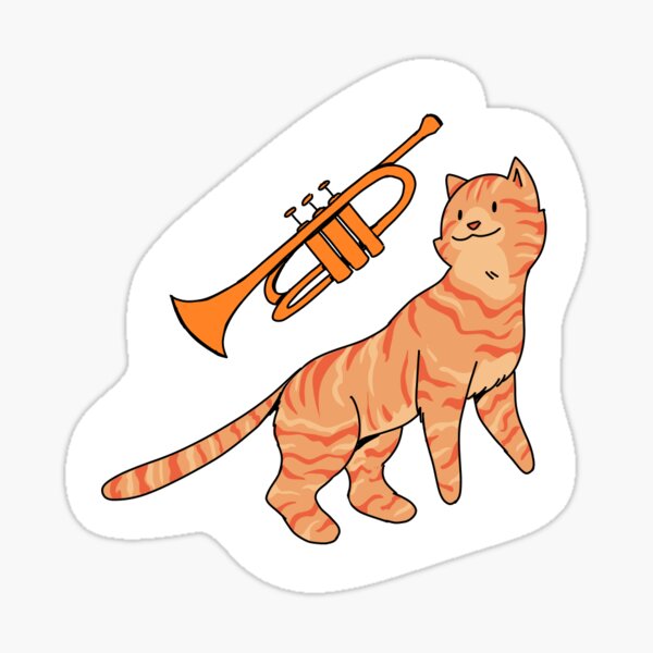Item preview, Trumpet Cat designed and sold by Aruam-Art.