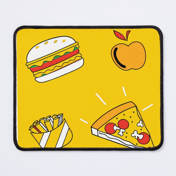Item preview, Playful Burger and Fast Food Icons designed and sold by ART ATTACK ZONE.