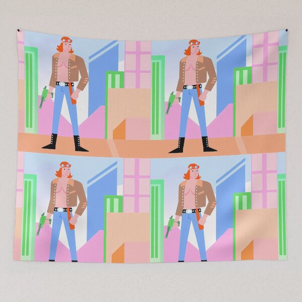 Item preview,  Vibrant Pop Art Space Cowboy designed and sold by ART ATTACK ZONE.