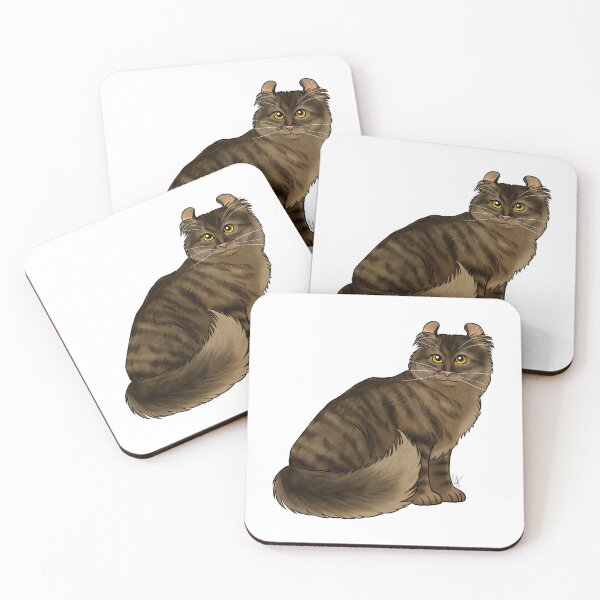 Item preview, Cat - American Curl - Dark Brown Tabby designed and sold by Jennifer Stolzer.