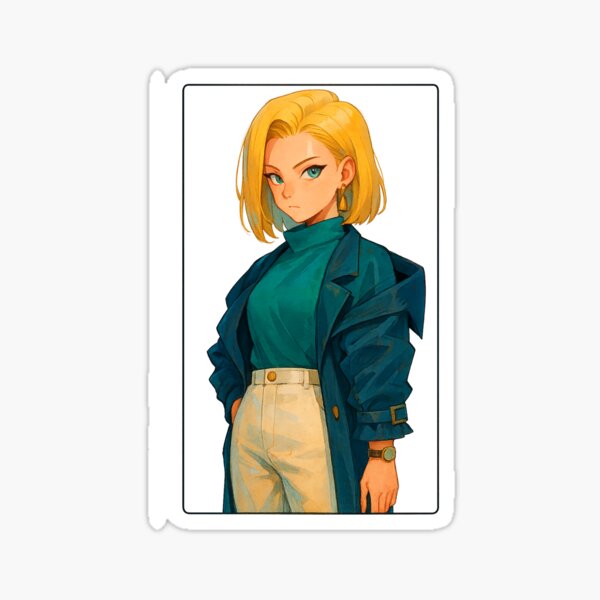 Item preview, Elegant Android in Oversized Coat designed and sold by EpochReverie.