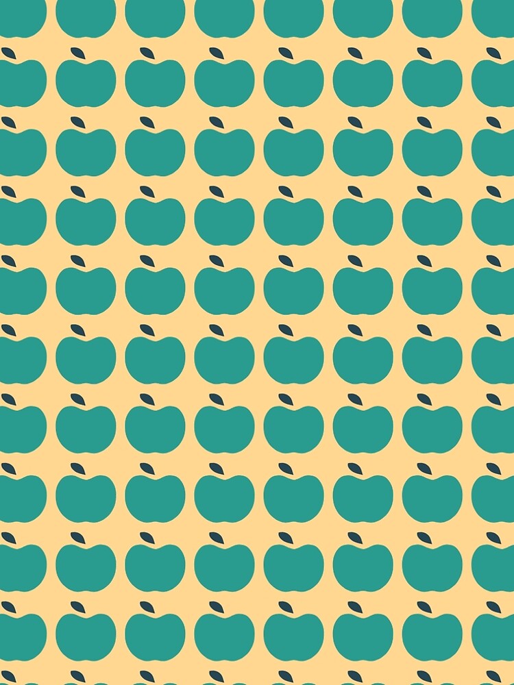 Thumbnail 4 of 4, A-Line Dress, Green Apples | Edible Garden | Abstract Fruit Pattern designed and sold by slavitriart.