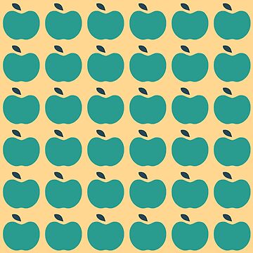 Artwork thumbnail, Green Apples | Edible Garden | Abstract Fruit Pattern by slavitriart