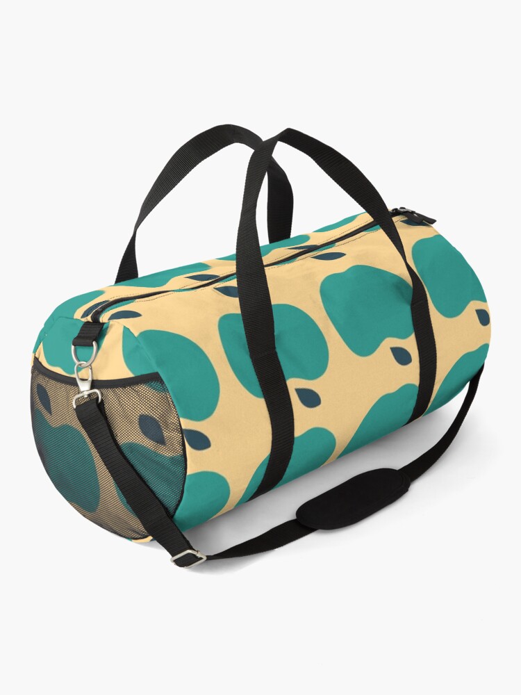 Thumbnail 2 of 3, Duffle Bag, Green Apples | Edible Garden | Abstract Fruit Pattern designed and sold by slavitriart.