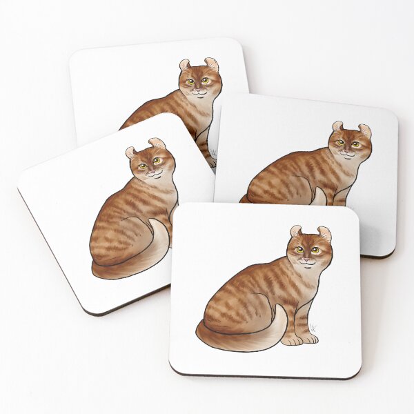 Item preview, Cat - American Curl - Shorthair Orange Tabby designed and sold by Jennifer Stolzer.