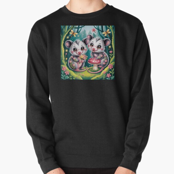 Item preview, Cottagecore cutie Possums – Floral Forest  designed and sold by EmeraldeaArt.
