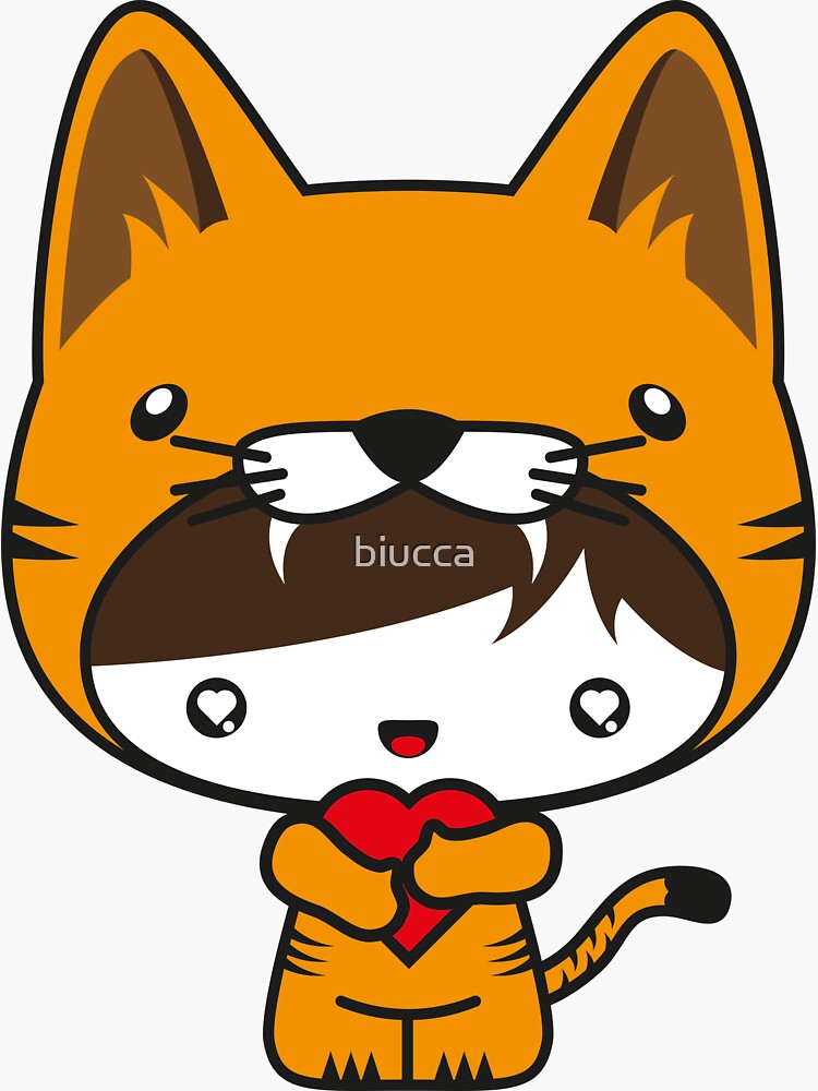 Thumbnail 3 of 3, Sticker, My little Tiger designed and sold by biucca.