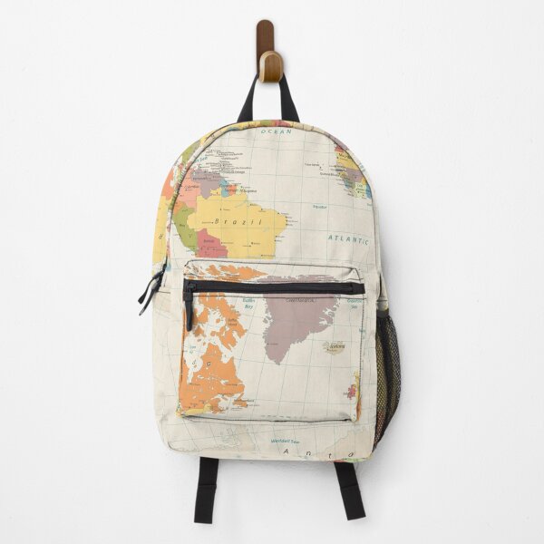 Item preview, detailed retro political world map designed and sold by PineLemon.