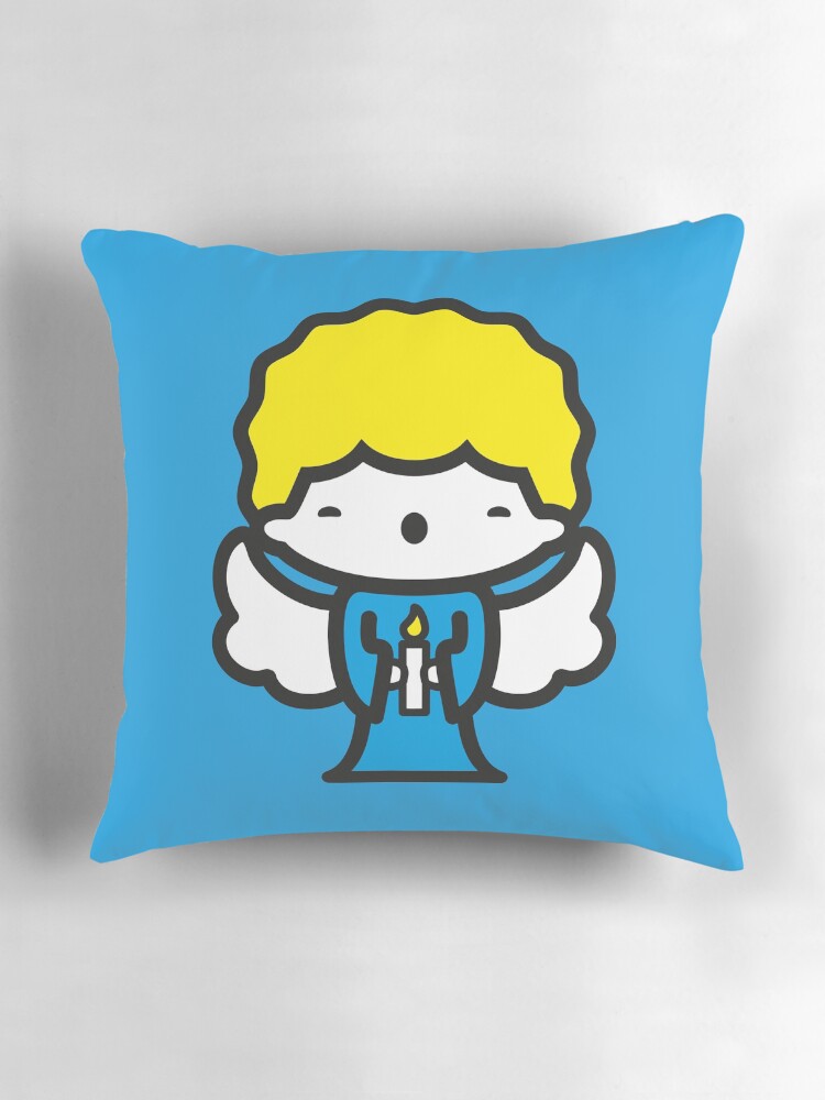 Thumbnail 3 of 4, Pillow, kawaii angel designed and sold by biucca.