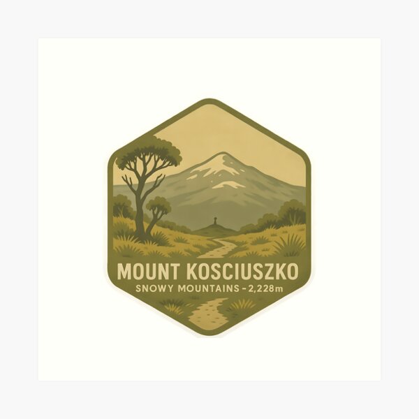 Item preview, Mount Kosciusko designed and sold by LoveLabDesign.