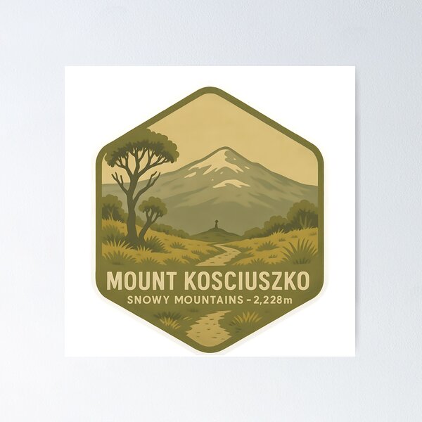 Item preview, Mount Kosciusko designed and sold by LoveLabDesign.