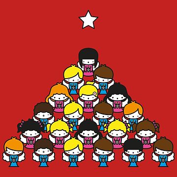 Artwork thumbnail, kawaii merry christmas by biucca