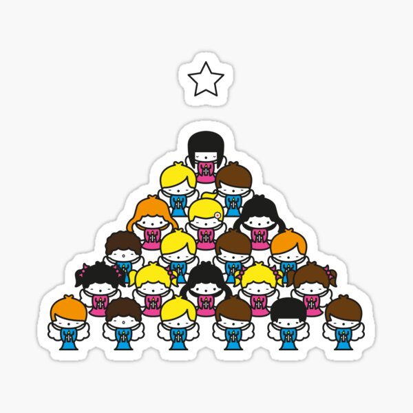 kawaii merry christmas Sticker