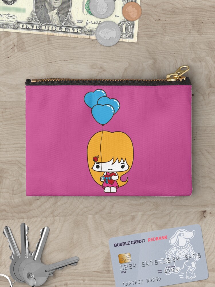Thumbnail 3 of 4, Zipper Pouch, Be my valentine designed and sold by biucca.