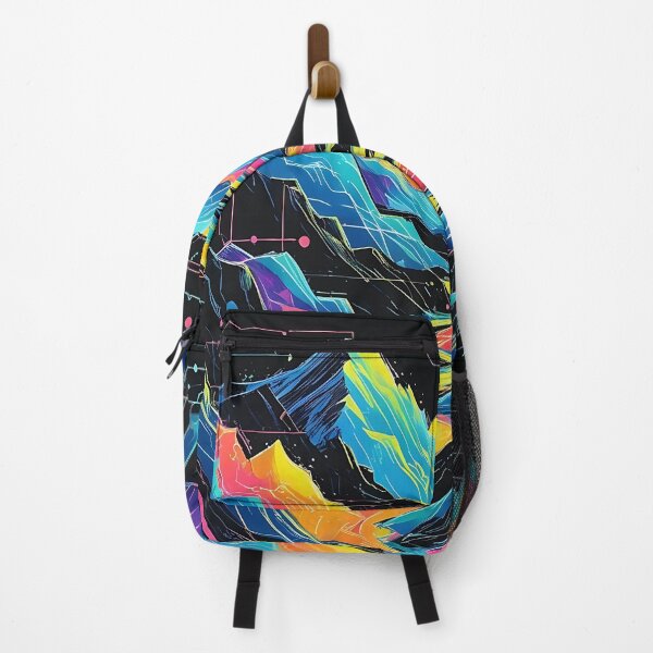 Item preview, Expressive Color Pencil Digital Code Landscape – Neon Sketch Style designed and sold by Yuli Club.