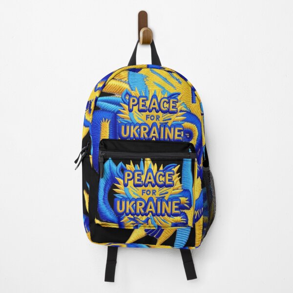 Item preview, Peace for Ukraine Embroidered Patch Design with Dove and Blue Yellow Colors designed and sold by ArtDesignTp.