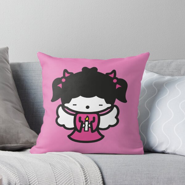 kawaii angel Throw Pillow