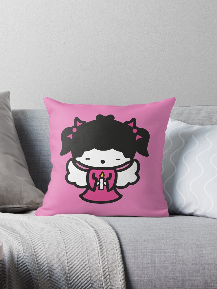 Thumbnail 1 of 4, Pillow, kawaii angel designed and sold by biucca.
