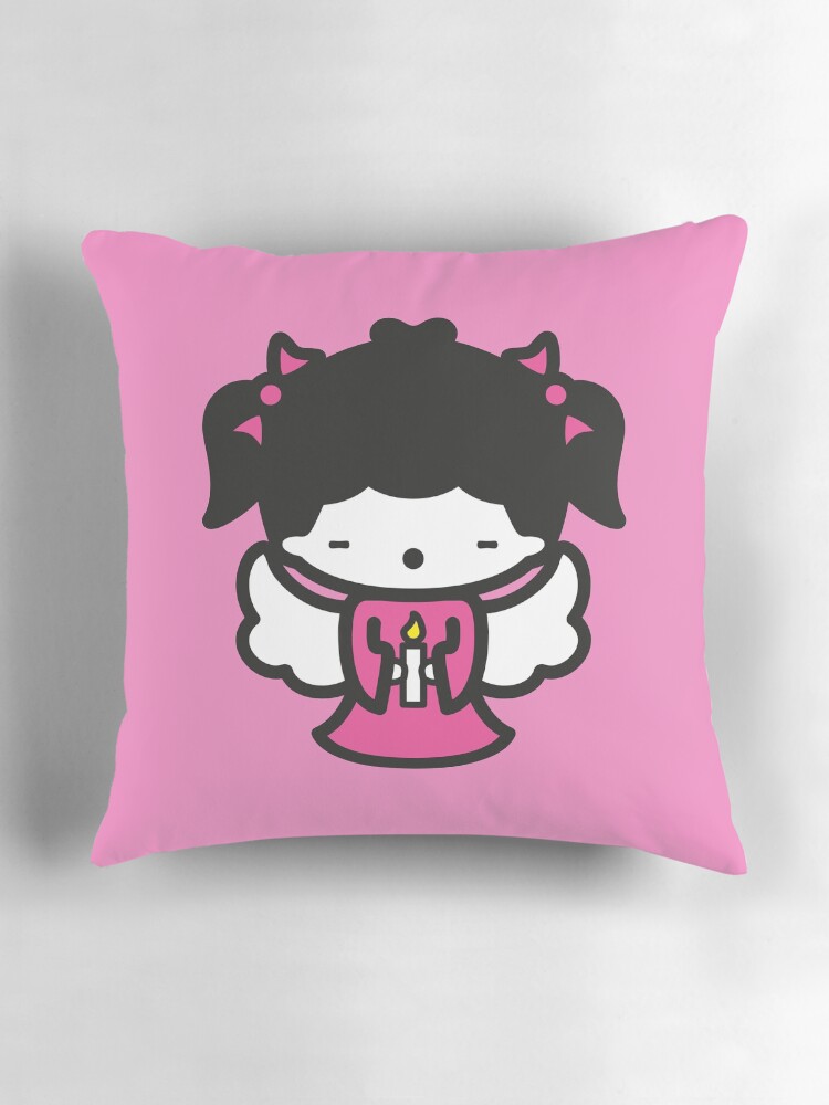 Thumbnail 3 of 4, Pillow, kawaii angel designed and sold by biucca.