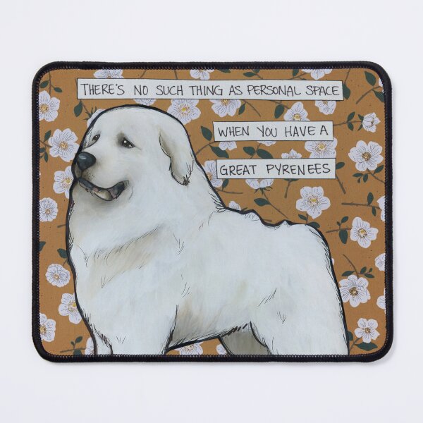 Item preview, Personal Space, Great Pyrenees dog hand created art designed and sold by jamiemorathart.
