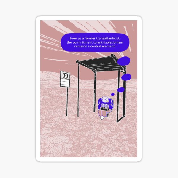 Anti-isolationism remains a central element Sticker