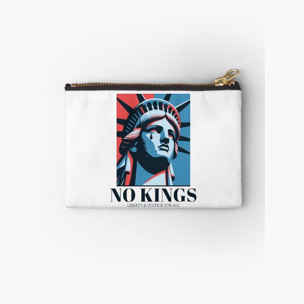 Item preview, No Kings in the USA Lady Liberty Cries for Freedom Political Protest Art Light Background designed and sold by darkskydelights.