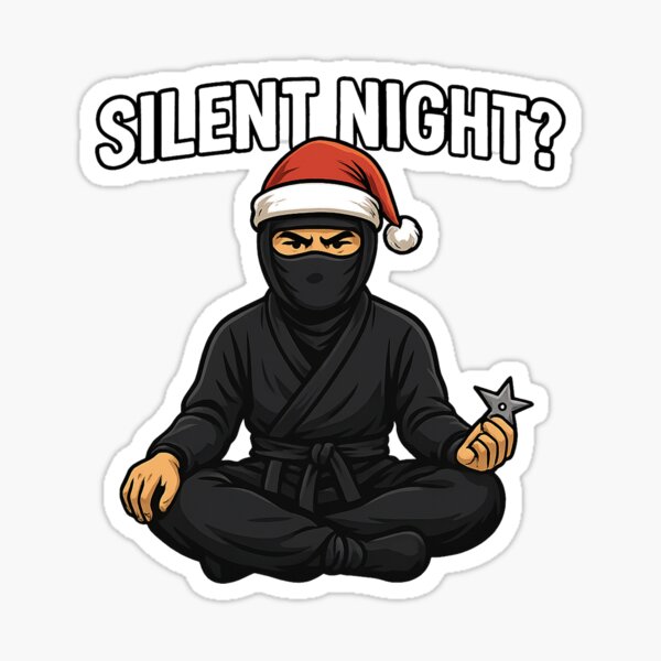 Aperçu de l'œuvre Douce nuit de Noël Ninja créée et vendue par Dixey3.