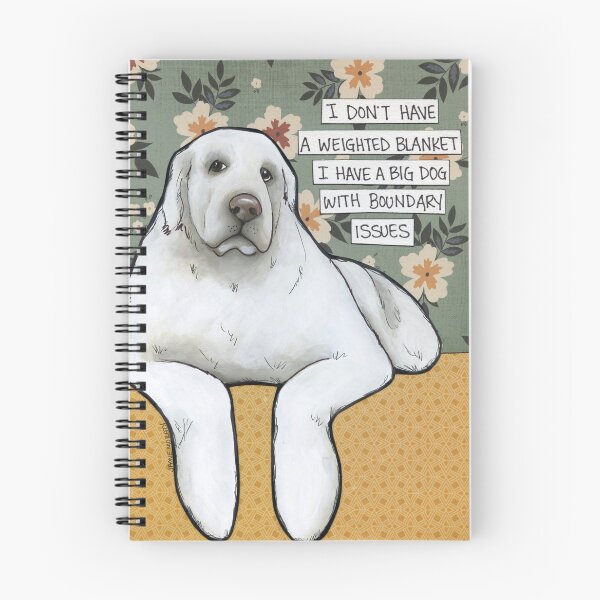 Item preview, Boundary Issues, Great Pyrenees dog hand created art designed and sold by jamiemorathart.