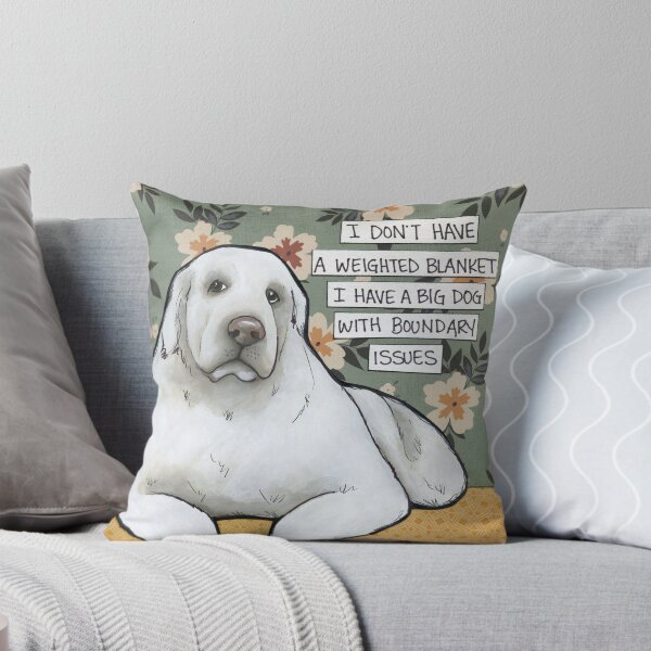 Item preview, Boundary Issues, Great Pyrenees dog hand created art designed and sold by jamiemorathart.
