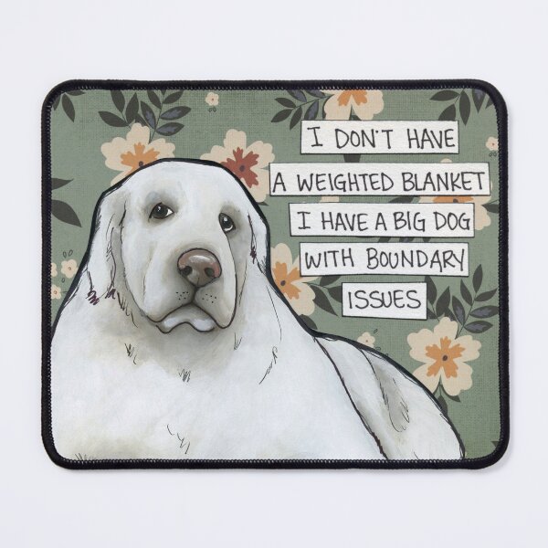 Item preview, Boundary Issues, Great Pyrenees dog hand created art designed and sold by jamiemorathart.