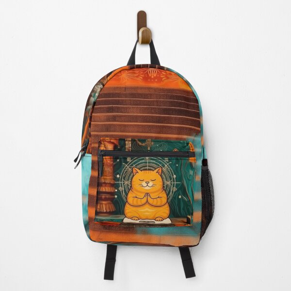 Item preview, Zen Cat on a Scale – Body Positivity Art designed and sold by memememescat.