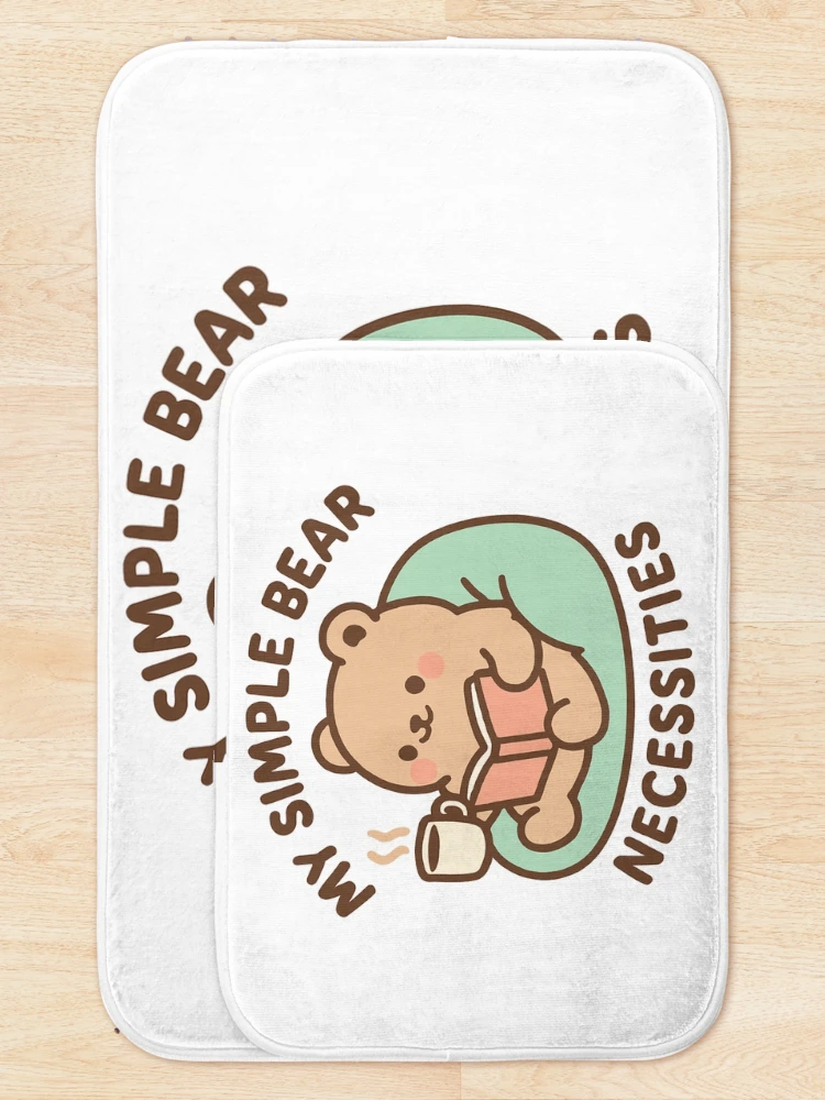 Thumbnail 5 of 6, Bath Mat, Simple bear necessities designed and sold by Wild Hearts At Home.