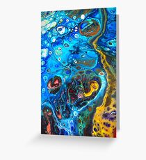 Fluid Acrylic Pour XXV Greeting Card