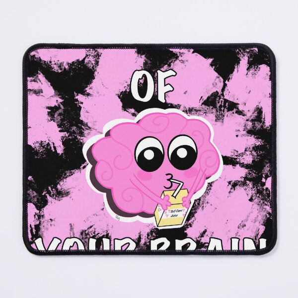 Item preview, Take Care of Your Brain- pink & black designed and sold by LaurenEhretArt.