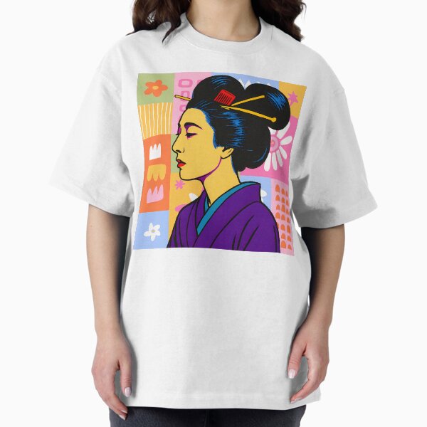 Item preview, Geisha Pop Art – Purple Kimono Warhol Style Design designed and sold by CuriosityIntl.