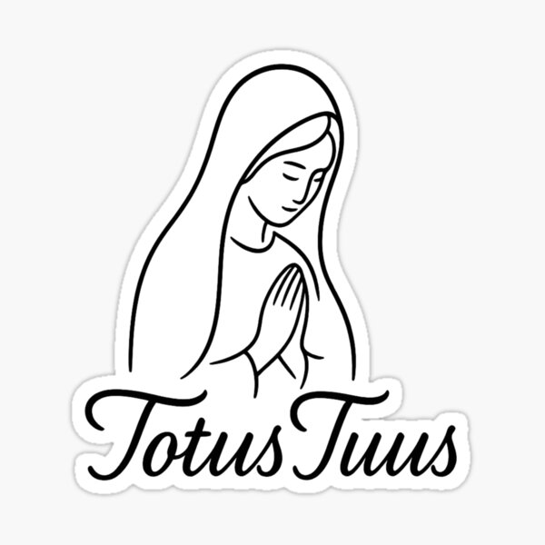 Totus Tuus – lema mariano Pegatina