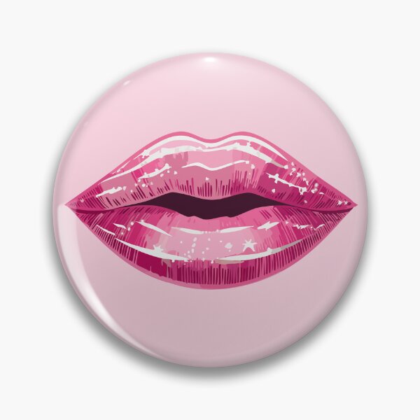 Item preview, Shiny pink lips with pattern designed and sold by angel-cat-22.