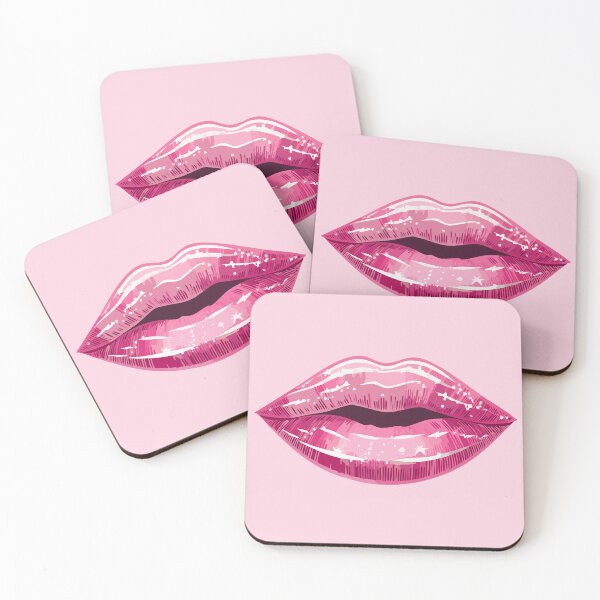 Item preview, Shiny pink lips with pattern designed and sold by angel-cat-22.