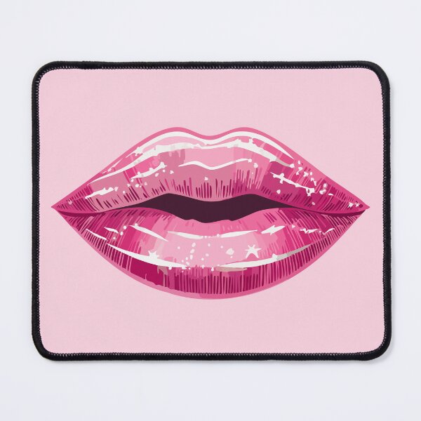 Item preview, Shiny pink lips with pattern designed and sold by angel-cat-22.