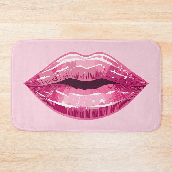 Item preview, Shiny pink lips with pattern designed and sold by angel-cat-22.