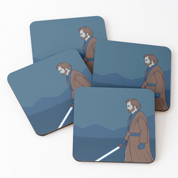 Item preview, Jedi Warrior in Blue Landscape Scene designed and sold by ART ATTACK ZONE.