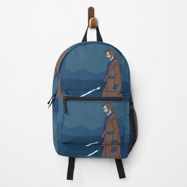 Item preview, Jedi Warrior in Blue Landscape Scene designed and sold by ART ATTACK ZONE.