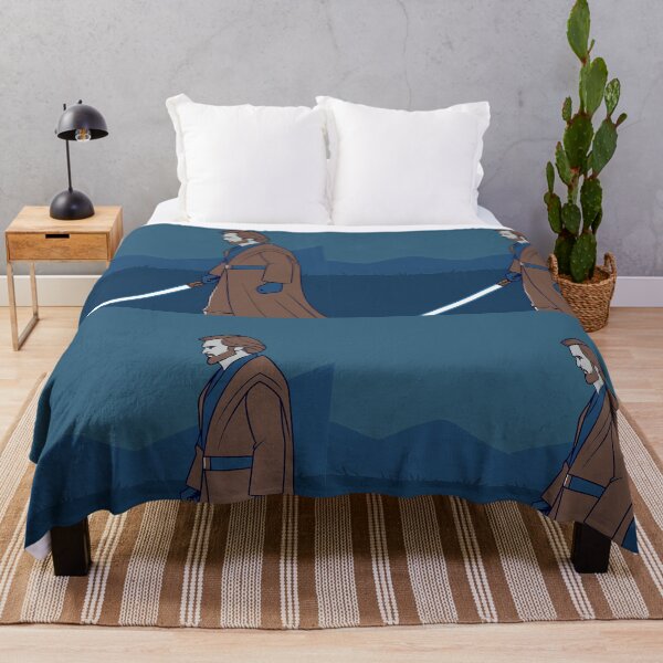 Item preview, Jedi Warrior in Blue Landscape Scene designed and sold by ART ATTACK ZONE.