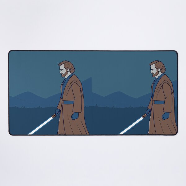 Item preview, Jedi Warrior in Blue Landscape Scene designed and sold by ART ATTACK ZONE.