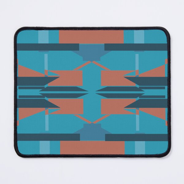 Item preview, Orange Southwest Design with Blue Elements on Turquoise designed and sold by ElasticPixels.