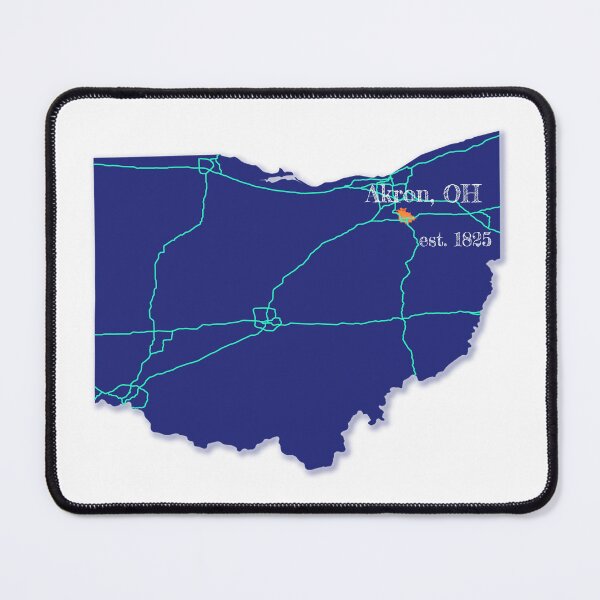 Item preview, Akron, OH [Blue] designed and sold by PhilbonianDezin.