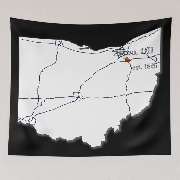 Item preview, Akron, OH [White] designed and sold by PhilbonianDezin.